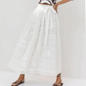 NWOT Anthropologie Forever That Girl boho burnout lace maxi skirt